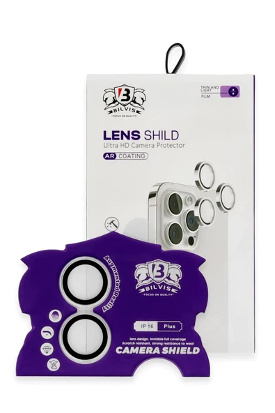 iPhone 16 Bilvis Titan Kamera Lens - Gümüş-(5796) ürün görseli 1