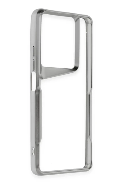 Xiaomi Redmi Note 13 Pro 5G Kılıf Boyi Silikon Kapak - Gümüş-(5796) - Resim 2