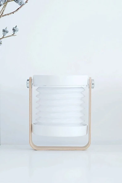 JP-DLD Kamp Lambası Görünümlü Dekoratif Gece Lambası - Beyaz-(5796) - Resim 3