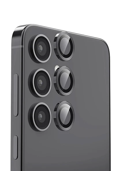 Samsung Galaxy S25 Plus Raze Metal Kamera Lens - Siyah-(5796) ürün görseli 1