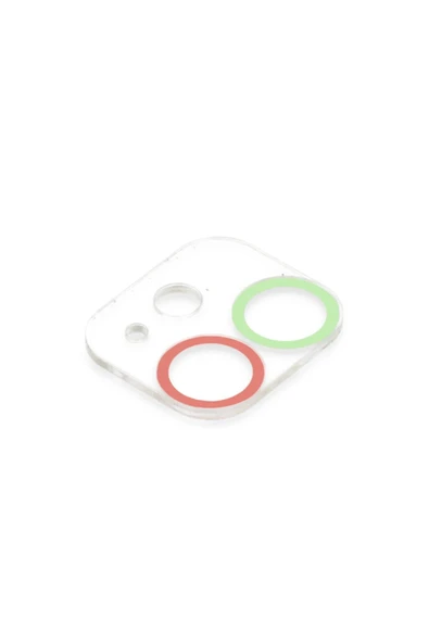iPhone 12 Mini Renkli Kamera Lens Koruma Cam - Yeşil-Pembe-(5796) - Resim 3