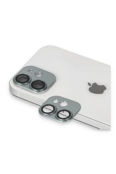 iPhone 11 Pers Alüminyum Kamera Lens - Yeşil-(5796) ürün görseli 1