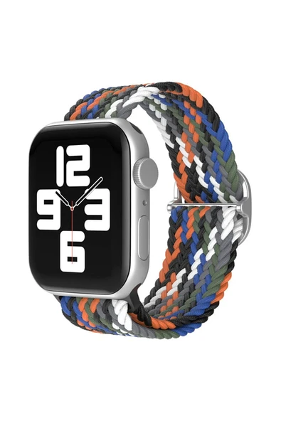 Apple Watch 42mm Star Kordon - Gri-Turuncu-(5796) ürün görseli 1