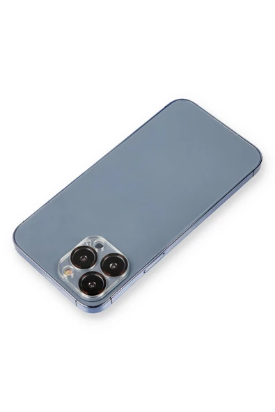 iPhone 12 Pro Max Metal Kamera Lens Koruma Cam - Siyah-(5796) ürün görseli 1
