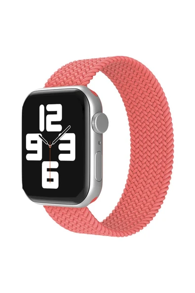 Apple Watch 42mm Ayarlı Solo Silikon Kordon - Pembe-(5796) ürün görseli 1