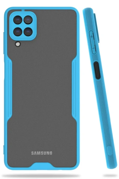 Samsung Galaxy A22 Kılıf Platin Silikon - Mavi-(5796) ürün görseli 1