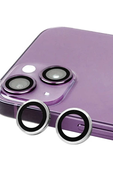 iPhone 13 Raze Metal Kamera Lens - Gümüş-(5796) ürün görseli 1