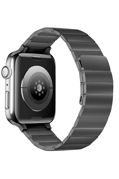 Apple Watch 38mm KR404 Huks Kordon - Siyah-(5796) ürün görseli 1