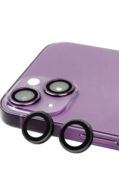 iPhone 15 Plus Raze Metal Kamera Lens - Siyah-(5796) ürün görseli 1