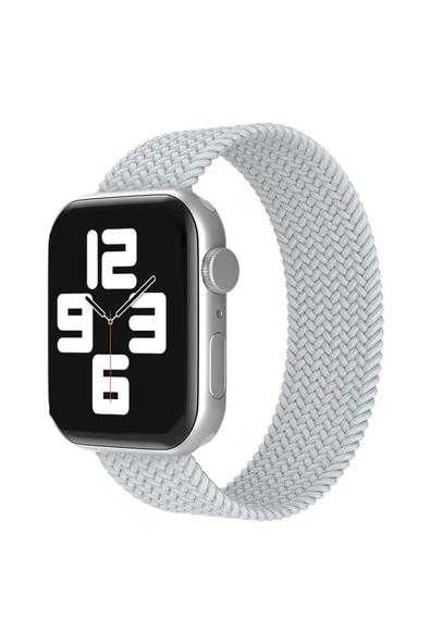 Apple Watch 38mm Ayarlı Solo Silikon Kordon - Beyaz-(5796) ürün görseli 1
