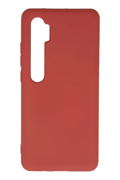Xiaomi Mi Note 10 Lite Kılıf Nano içi Kadife Silikon - Kiremit-(5796) ürün görseli 1