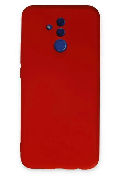 Huawei Mate 20 Lite Kılıf Nano içi Kadife Silikon - Kırmızı-(5796) ürün görseli 1