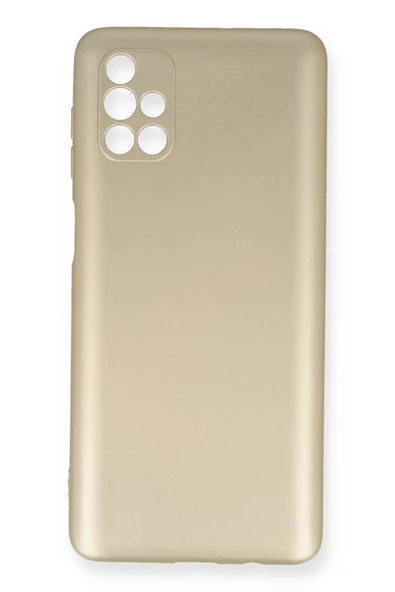 Samsung Galaxy M51 Kılıf First Silikon - Gold-(5796) ürün görseli 1