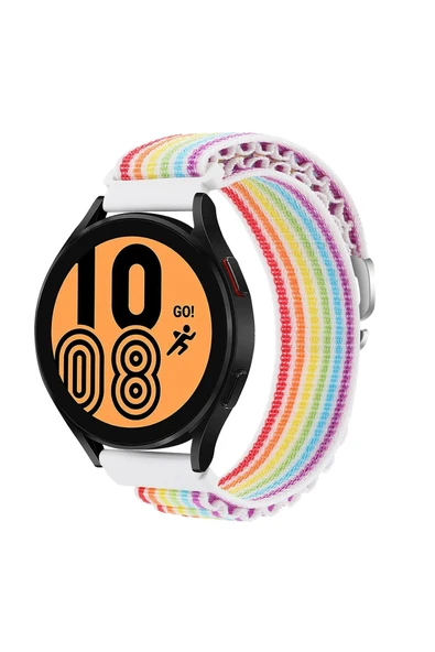 Watch 20mm KR410 Kumaş Kordon - Gökkuşağı-(5796) ürün görseli 1