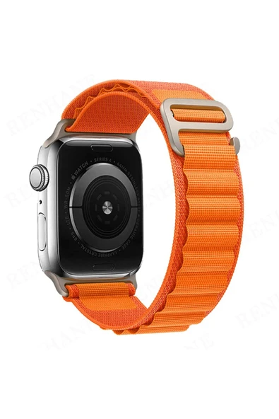 Apple Watch 42mm Mountain Kordon - Turuncu-(5796) ürün görseli 1