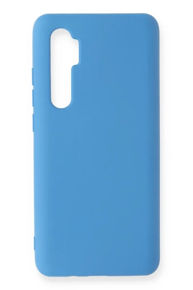 Xiaomi Mi Note 10 Lite Kılıf Nano içi Kadife Silikon - Mavi-(5796) ürün görseli 1