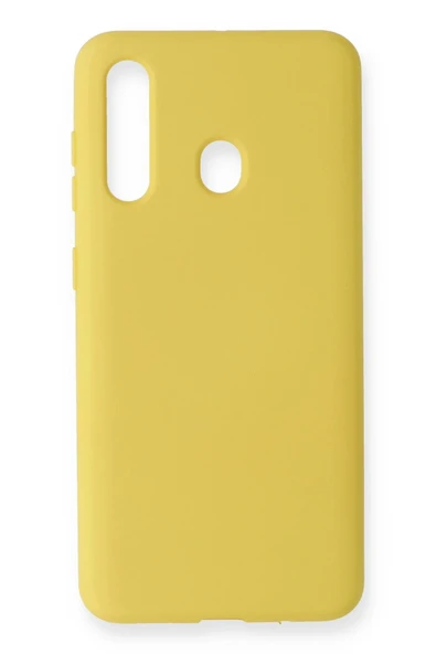 Samsung Galaxy M40 Kılıf Nano içi Kadife Silikon - Sarı-(5796) ürün görseli 1