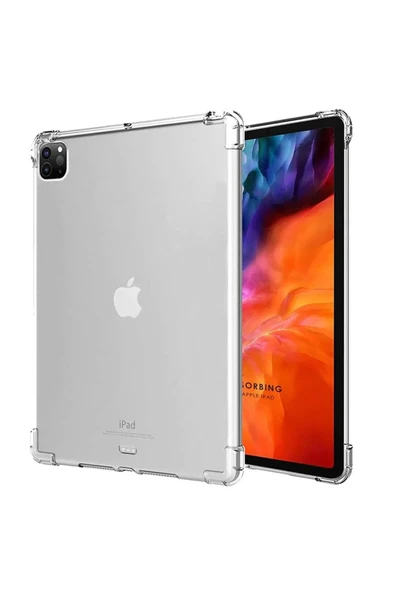 iPad Pro 11 (2018) Kılıf Anti Şeffaf Tablet Silikon - Şeffaf-(5796) ürün görseli 1