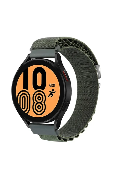 Watch 20mm KR410 Kumaş Kordon - Yeşil-(5796) ürün görseli 1