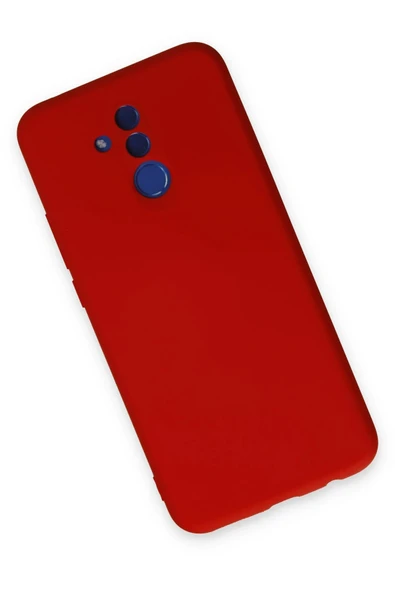 Huawei Mate 20 Lite Kılıf Nano içi Kadife Silikon - Kırmızı-(5796) - Resim 3