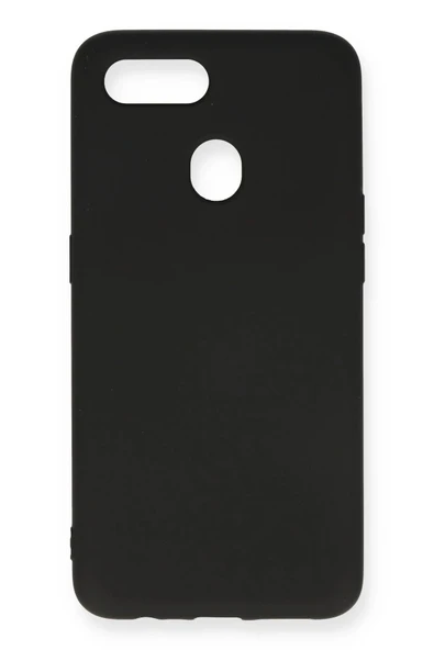 Oppo A12 Kılıf Nano içi Kadife Silikon - Siyah-(5796) ürün görseli 1