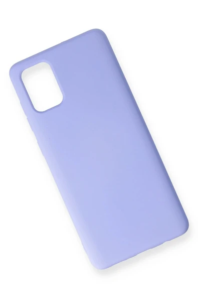 Samsung Galaxy A71 Kılıf Nano içi Kadife Silikon - Lila-(5796) - Resim 3