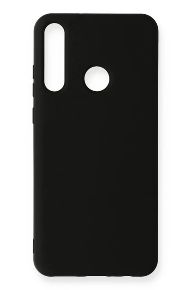 Huawei Y6P Kılıf Nano içi Kadife Silikon - Siyah-(5796) ürün görseli 1