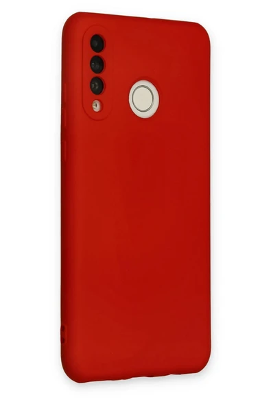 Huawei P30 Lite Kılıf Nano içi Kadife Silikon - Kırmızı-(5796) - Resim 2