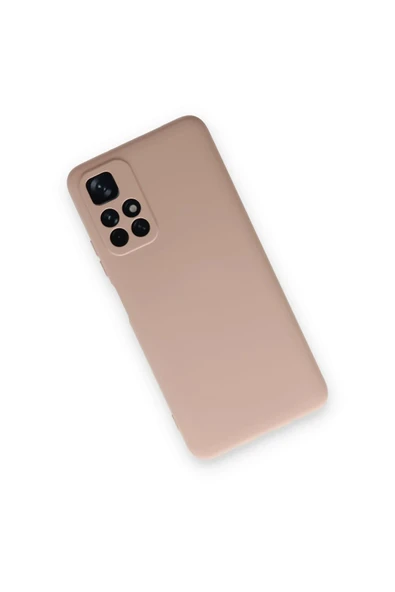 Xiaomi Redmi Note 11T Kılıf Nano içi Kadife Silikon - Pudra-(5796) - Resim 3