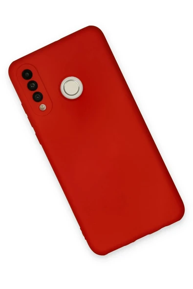 Huawei P30 Lite Kılıf Nano içi Kadife Silikon - Kırmızı-(5796) - Resim 3