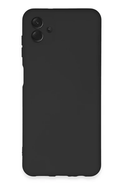 Samsung Galaxy A04E Kılıf Nano içi Kadife Silikon - Siyah-(5796) ürün görseli 1