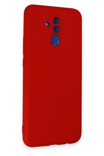 Huawei Mate 20 Lite Kılıf Nano içi Kadife Silikon - Kırmızı-(5796) - Resim 2