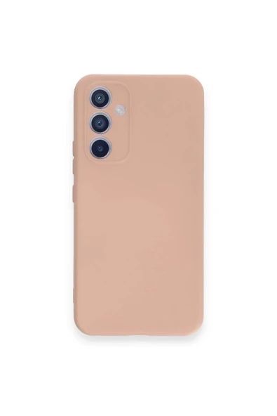 Samsung Galaxy A34 5G Kılıf Nano içi Kadife Silikon - Pudra-(5796) ürün görseli 1