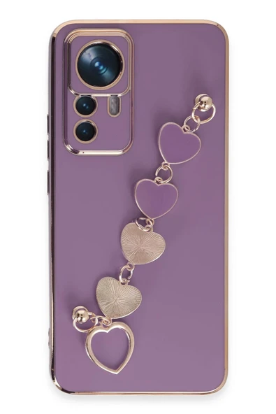 Xiaomi Mi 12T Pro Kılıf Esila Silikon - Mor-(5796) ürün görseli 1