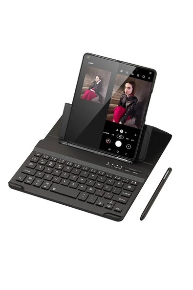 Universal Universal Kılıf Fold Klavye - Siyah-(5796) ürün görseli 1