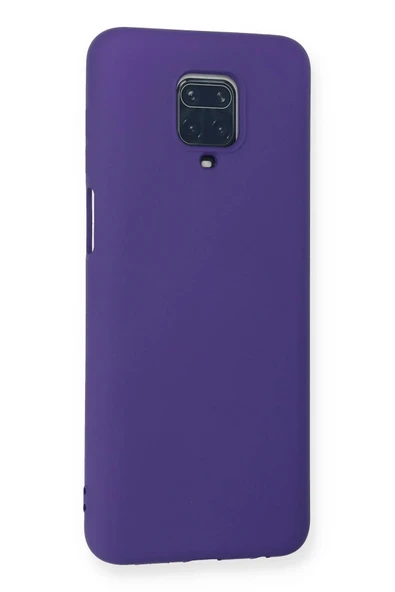 Xiaomi Redmi Note 9 Pro Kılıf Nano içi Kadife Silikon - Mor-(5796) - Resim 2