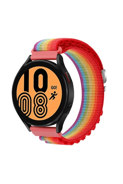 Watch 22mm KR410 Kumaş Kordon - Gökkuşağı 1-(5796) ürün görseli 1