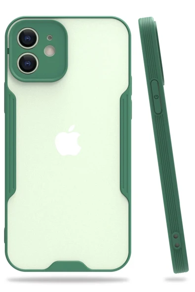iPhone 12 Kılıf Platin Silikon - Yeşil-(5796) ürün görseli 1