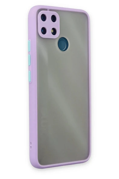 Realme C25 Kılıf Montreal Silikon Kapak - Mor-(5796) - Resim 2