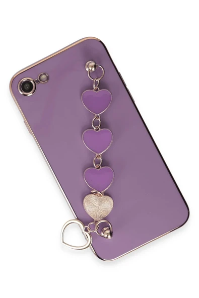 iPhone 7 Kılıf Esila Silikon - Mor-(5796) - Resim 3