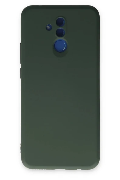 Huawei Mate 20 Lite Kılıf Nano içi Kadife Silikon - Koyu Yeşil-(5796) ürün görseli 1