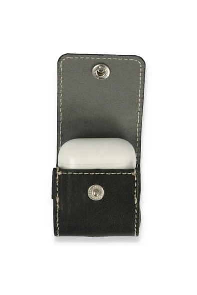 Airpods 2 (2.nesil) Askılı Kılıf - Siyah-(5796) - Resim 4