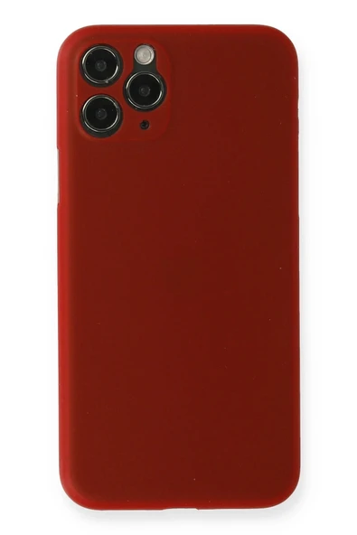 iPhone 11 Pro Max Kılıf PP Ultra İnce Kapak - Kırmızı-(5796) ürün görseli 1
