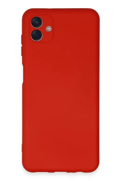 Samsung Galaxy A04E Kılıf Nano içi Kadife Silikon - Kırmızı-(5796) ürün görseli 1