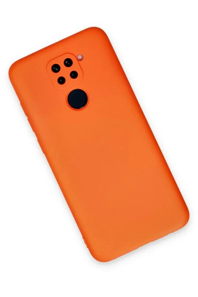 Xiaomi Redmi Note 9 Kılıf Nano içi Kadife Silikon - Turuncu-(5796) - Resim 2