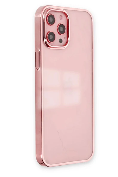 iPhone 12 Pro Max Kılıf Element Silikon - Pembe-(5796) - Resim 2