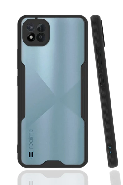 Realme C11 2021 Kılıf Platin Silikon - Siyah-(5796) ürün görseli 1
