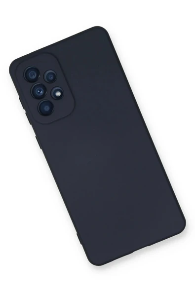 Samsung Galaxy A33 5G Kılıf Nano içi Kadife Silikon - Lacivert-(5796) - Resim 3