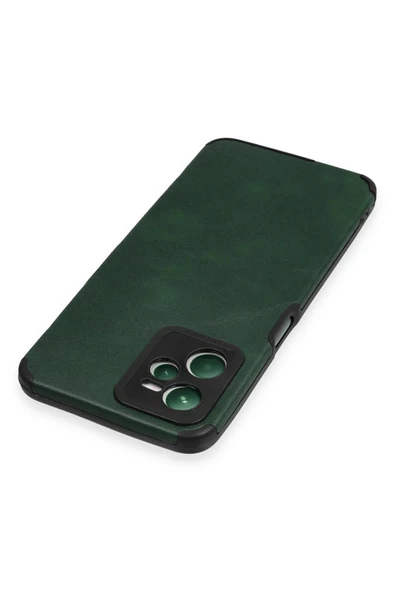 Realme C35 Kılıf Loop Deri Silikon - Yeşil-(5796) - Resim 3