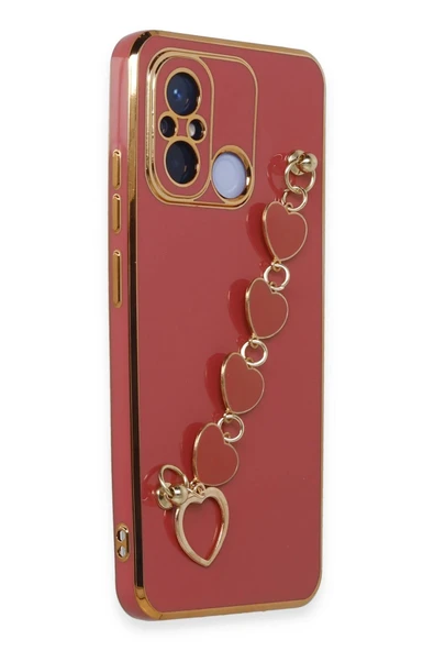 Xiaomi Redmi 12C Kılıf Esila Silikon - Kırmızı-(5796) - Resim 2